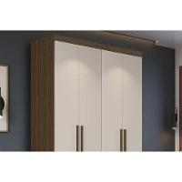 Guarda Roupa Solteiro 4 Portas E 2 Gavetas Ph 1714 Cedro - Herval - 5