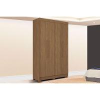 Guarda Roupa Solteiro 4 Portas E 2 Gavetas C/ Pés Sarandi Jatobá - Santos Andirá - 1