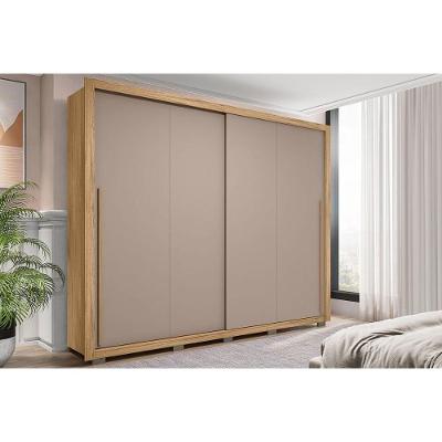 Guarda Roupa Casal Praticus Buriti-fendi 2 Portas de Correr 4 Gavetas MDF Caemmun
