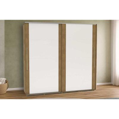 Guarda Roupas 2 Portas De Correr E 6 Gavetas Coimbra Flex Freijo/freijo Ou Off White - Politorno