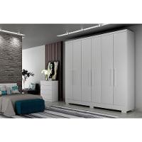 Guarda Roupa Solteiro 6 Portas E 4 Gavetas C/ Pés Milly/veneza Cumaru/fendi 25 - Novo Horizonte - 4