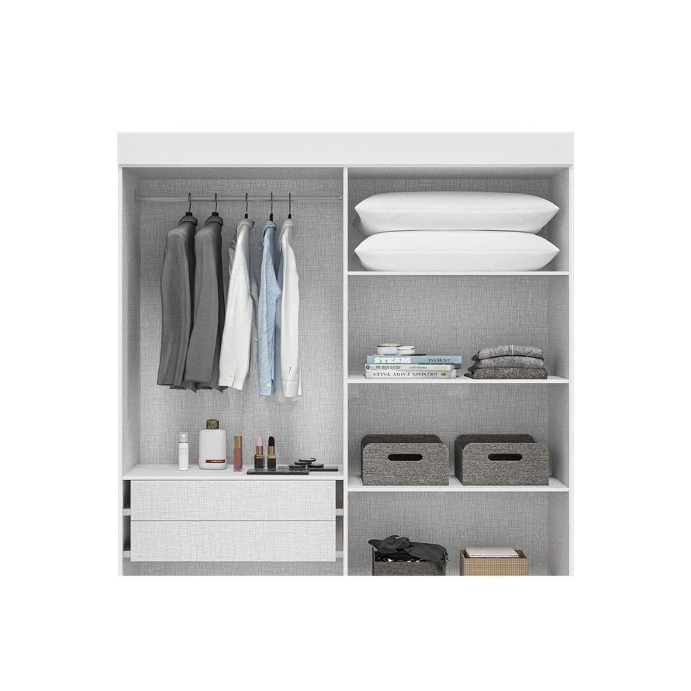 Guarda Roupa Solteiro 4 Portas E 2 Gavetas ágata Cinamomo - Acp - 5