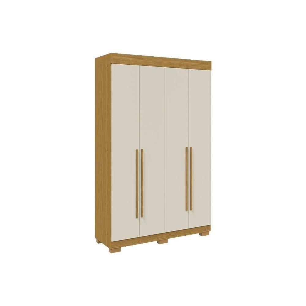 Guarda Roupa Solteiro 4 Portas E 2 Gavetas ágata Cinamomo - Acp - 8