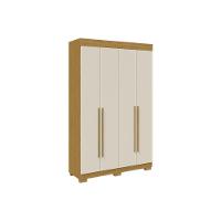 Guarda Roupa Solteiro 4 Portas E 2 Gavetas ágata Cinamomo - Acp - 8