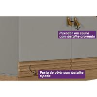 Home P/ Tv Até 50 Pol Alagoas C/ 2 Portas E 5 Prateleiras 187x160cm Nature/off White - Linea Brasil - 8