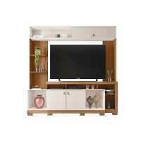Home P/ Tv Até 65 Pol Sinfonia C/ 3 Portas E 7 Nichos 200x203cm Freijo/off White Mr - Caemmun