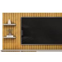 Home P/ Tv Até 60 Pol Friz 179x108cm Cedro/bali - Dj Móveis