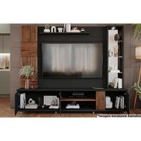 Home P/ Tv Até 60 Pol Riviera C/ Espelho E 3 Portas 216x186cm Off White/cinamomo - Permóbili