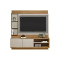 Home P/ Tv Até 60 Pol Atlanta C/ 2 Portas E 5 Prateleiras186x180cm Nature/off White - Linea Brasil - 1