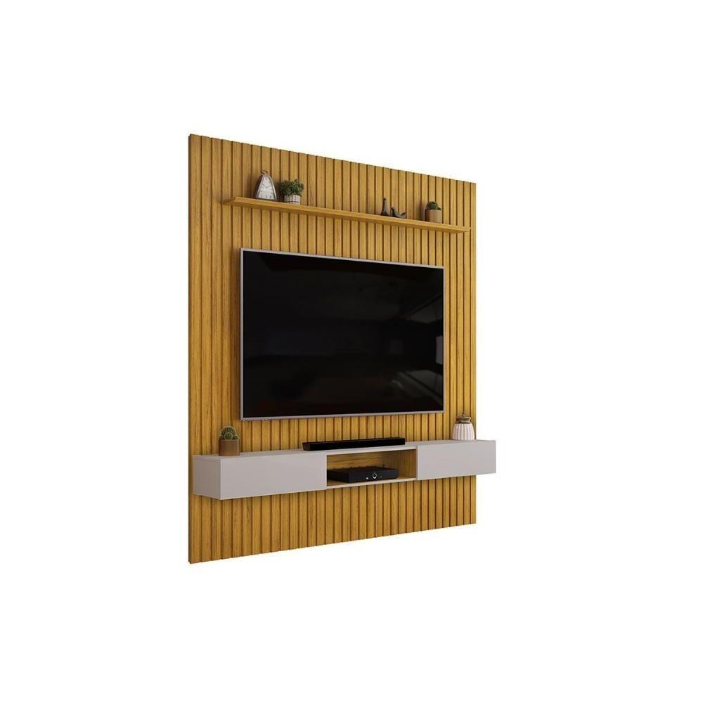 Home P/ Tv Trento 250x240cm Cedro/bali - Dj Móveis - 3