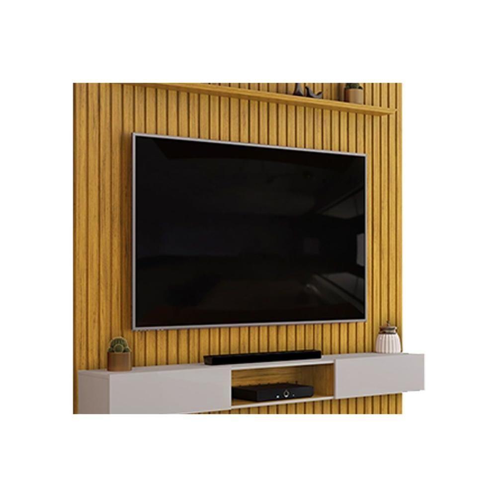 Home P/ Tv Trento 250x240cm Cedro/bali - Dj Móveis - 6