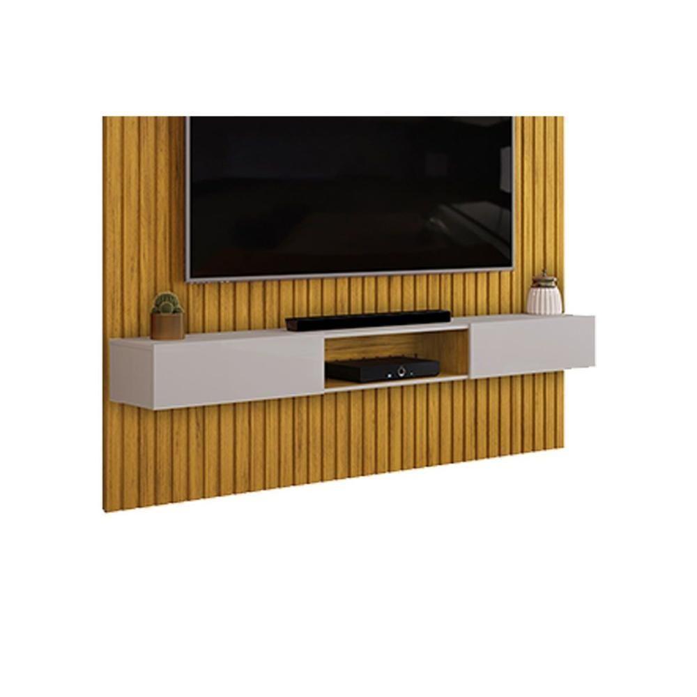 Home P/ Tv Trento 250x240cm Cedro/bali - Dj Móveis - 7