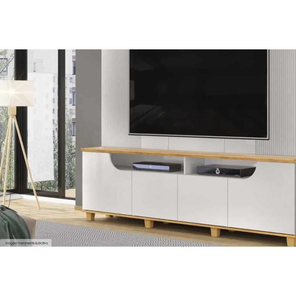 Home P/ Tv Até 75 Pol Gama C/ 4 Porta 199x188cm Bali/cedro - Dj Móveis - 3