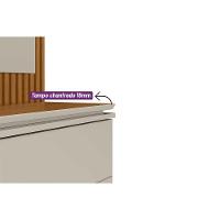 Home P/ Tv Até 75 Pol Guararapes C/ 2 Portas 2 Prateleiras E Pés 191x215cm Nature/off White - Linea Brasil - 2