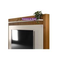 Home P/ Tv Até 75 Pol Guararapes C/ 2 Portas 2 Prateleiras E Pés 191x215cm Nature/off White - Linea Brasil - 3