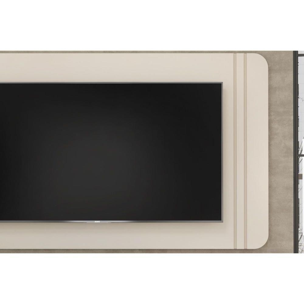 Home P/ Tv Até 75 Pol Ariana 241x132cm Off White - Dj Móveis - 3