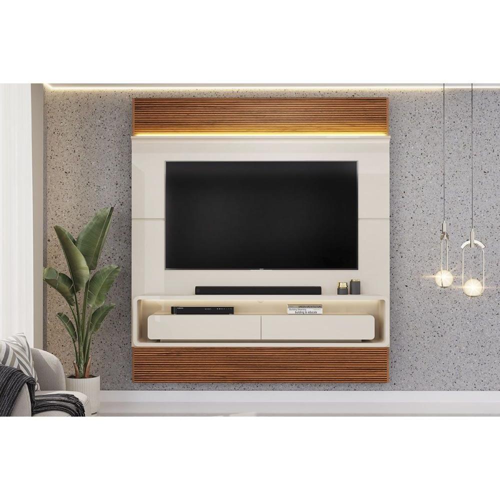 Home P/ Tv Até 70 Pol Taylor 179x207cm Bali/cedro - Dj Móveis - 4