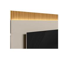 Home P/ Tv Até 70 Pol São Paulo Ripado C/ 4 Gav. 6 Prateleiras E Leds 297x198cm Tauari/off White Fosco - Linea Brasil - 6