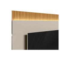 Home P/ Tv Até 70 Pol São Paulo Ripado C/ 3 Gav. 3 Prateleiras E Leds 238x198cm Tauari/off White Fosco - Linea Brasil - 5