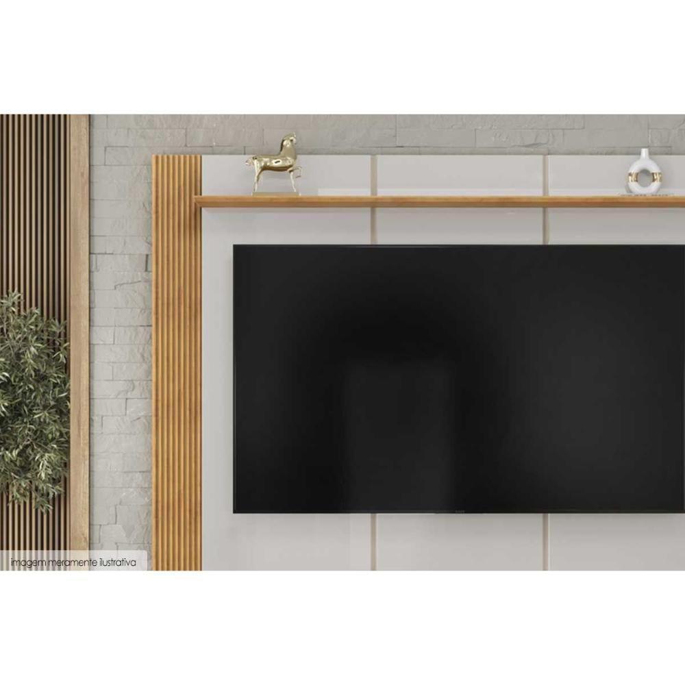 Home P/ Tv Até 75 Pol Helo C/ 4 Portas Off White/freijó - Dj Móveis - 3