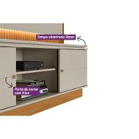 Home P/ Tv Até 75 Pol Guararapes C/ 2 Portas E Led 215x191cm Nature/off White - Linea Brasil - 3