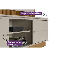 Home P/ Tv Até 75 Pol Guararapes C/ 2 Portas E 2 Prateleiras 191x215cm Nature/off White - Linea Brasil - 5