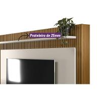 Home P/ Tv Até 75 Pol Guararapes C/ 2 Portas E 2 Prateleiras 191x215cm Nature/off White - Linea Brasil - 7