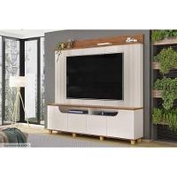 Home P/ Tv Até 75 Pol Gama C/ 4 Porta 199x188cm Off White/freijó - Dj Móveis