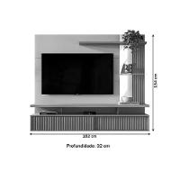 Home P/ Tv Até 60 Pol Maragogi C/ 2 Porta E 2 Prateleiras 182x154cm Nature/off White - Linea Brasil - 5