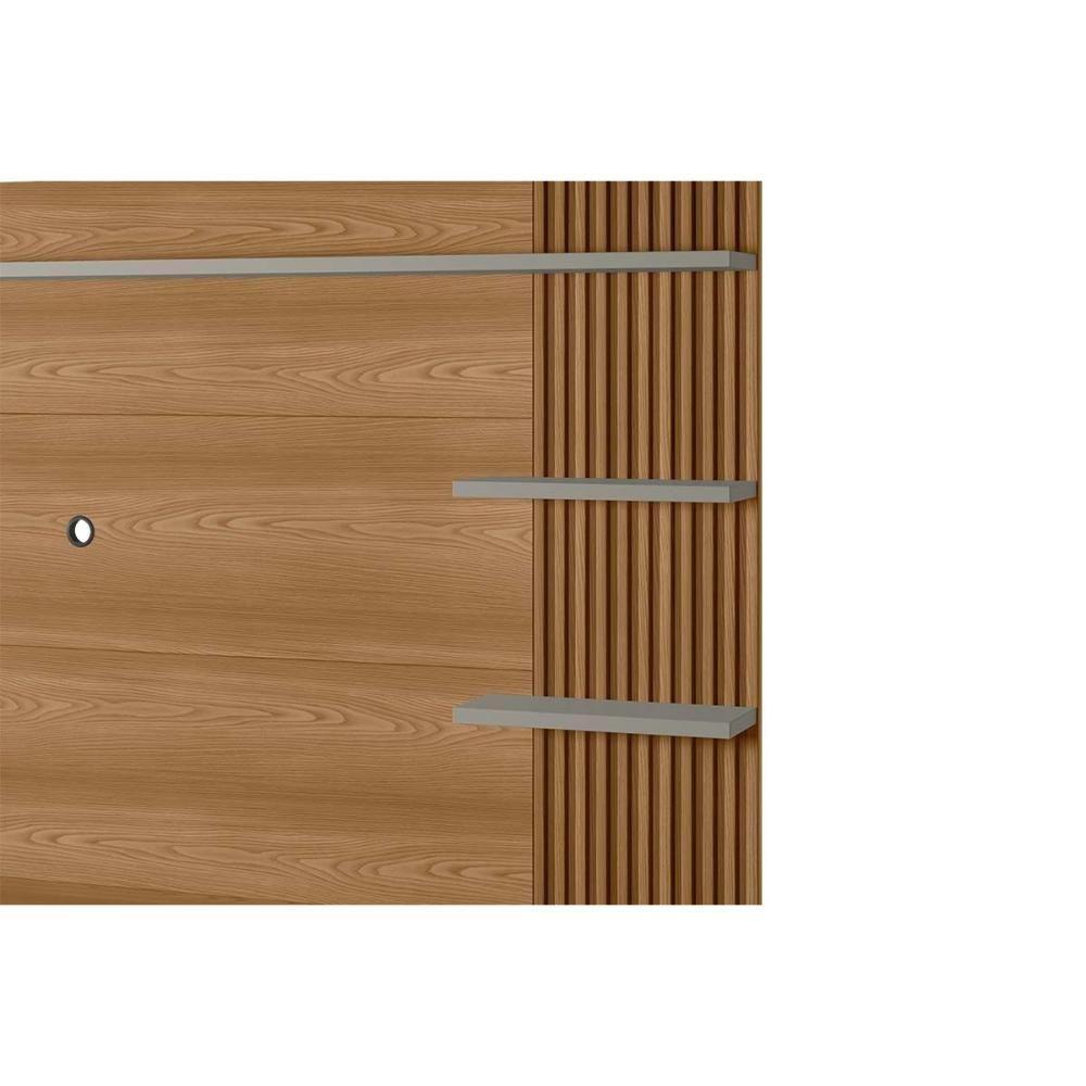 Home P/ Tv Até 65 Pol Araruna C/ 2 Porta E 3 Prateleiras 200x170cm Amêndoa/titânio - Linea Brasil - 5