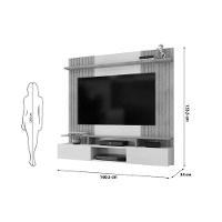 Home P/ Tv Até 65 Pol Ben C/ 2 Portas 160x153cm Bali/cedro - Dj Móveis - 2