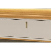 Painel Home P/ Tv Até 75 Pol Havana C/ 1 Porta E 2 Nichos 200x163cm Tauari/off White Fosco - Linea Brasil - 6