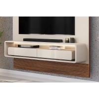 Painel Home P/ Tv Até 70 Pol Taylor 179x207cm Bali/cedro - Dj Móveis - 10