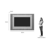 Painel Home P/ Tv Até 70 Pol São Paulo 220x148cm Tauari/gris Fosco - Linea Brasil - 2