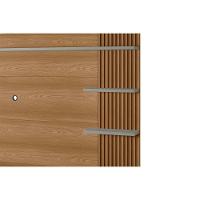 Painel Home P/ Tv Até 65 Pol Araruna C/ 2 Porta E 3 Prateleiras 200x170cm Freijó/off White - Linea Brasil - 5