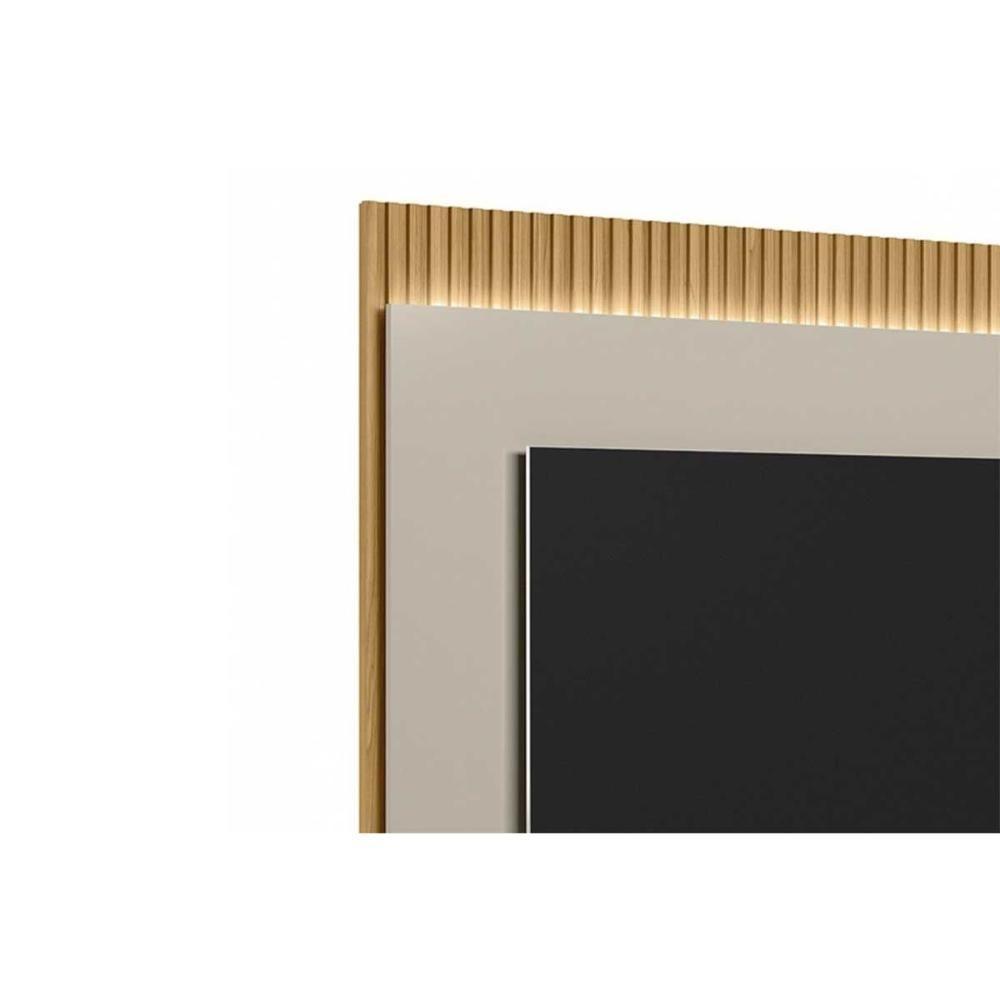 Painel Home P/ Tv Até 70 Pol São Paulo 180x148cm Tauari/off White Fosco - Linea Brasil - 3