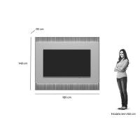 Painel Home P/ Tv Até 70 Pol São Paulo 180x148cm Tauari/off White Fosco - Linea Brasil - 2