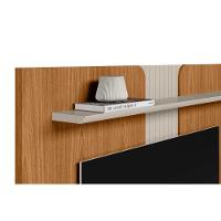 Painel Home P/ Tv Até 65 Pol Friburgo C/ 1 Porta E 1 Prateleira 160x136cm Nature/off White - Linea Brasil - 6