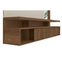 Painel Home P/ Tv Até 60 Pol Maragogi C/ 2 Porta E 2 Prateleiras 182x154cm Carvalho/off White - Linea Brasil - 3