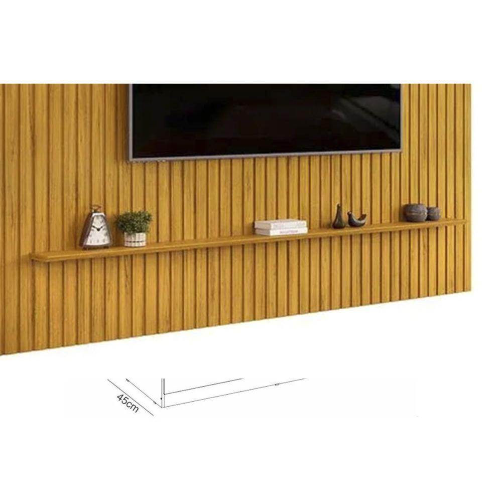 Home P/ Tv Trento 273x240cm Cedro - Dj Móveis - 3