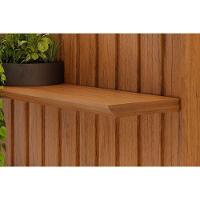 Rack Bancada C/ Painel P/ Tv Até 85 Pol Pratic Ripado 3 Gavetas 250x240cm Bali - Dj Móveis - 7