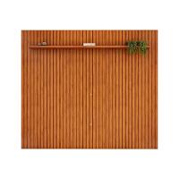 Rack Bancada C/ Painel P/ Tv Até 85 Pol Pratic Ripado 1 Prateleira 275x240cm Bali - Dj Móveis - 5