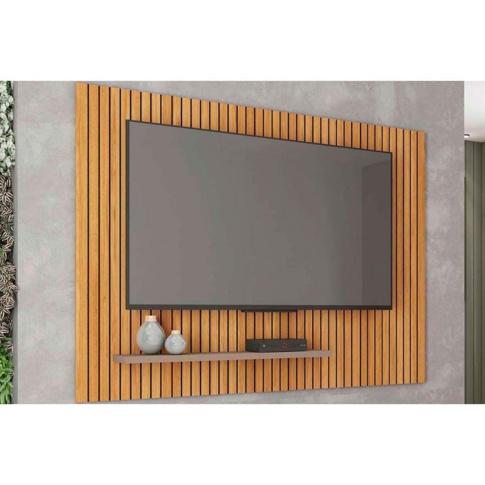 Rack Bancada C/ Painel P/ Tv Até 70 Pol Aegon 180x120cm Freijo/off White - Caemmun - 1