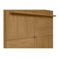 Rack Bancada C/ Painel P/ Tv Até 60 Pol Viena 1 Portas E 2 Prateleiras 185x150cm Jatoba/off White - Linea Brasil