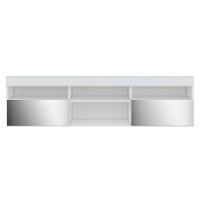Rack Com Espelho Para Tv Até 65´´ Fg3329 Com 2 Portas Branco - 1