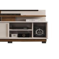 Rack Bancada C/ Painel P/ Tv Até 55 Pol Atenas 1 Porta 184x150cm Freijo/off White - Dj Móveis - 8