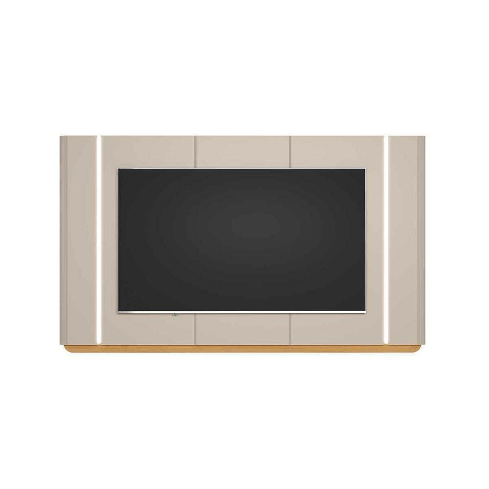 Painel Home P/ Tv Até 75 Pol Santorini 239x141cm Tauari/off White Fosco - Linea Brasil - 3