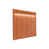 Painel Home P/ Tv Até 84 Pol Maragogi Ripado 2.3 C/ Led E Prateleira 230cm Cinamomo - Permóbili - 1