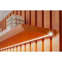 Painel Home P/ Tv Até 84 Pol Maragogi Ripado 2.3 C/ Led E Prateleira 230cm Cinamomo - Permóbili - 3