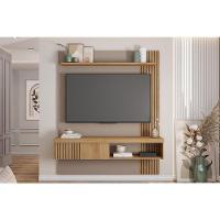 Painel Home P/ Tv Até 65 Pol Jade Ripada 150x183cm Buriti/fendi - Caemmun - 1